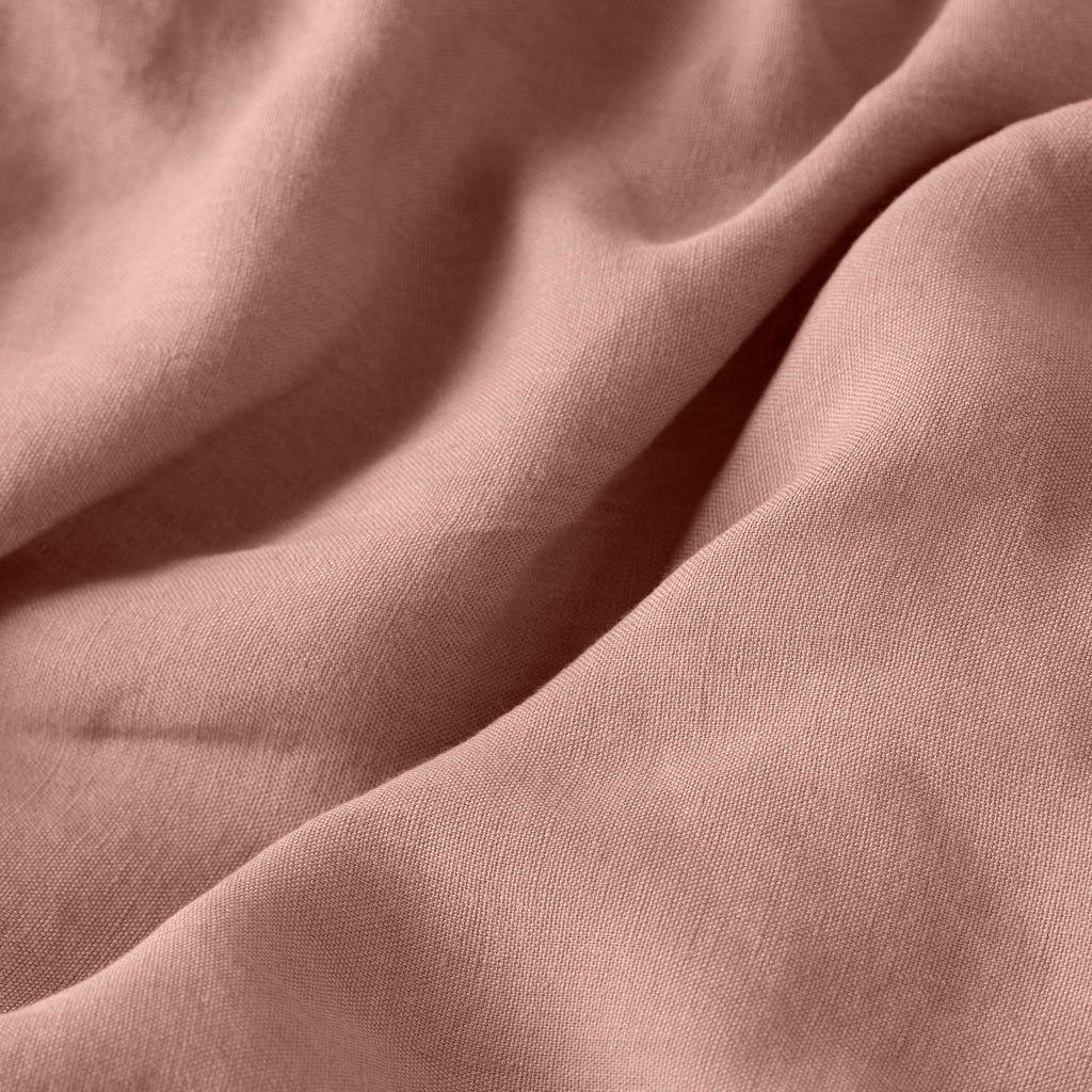 Duvet Cover in Linen and Washed Cotton Songe Ash Pink - Carré Blanc Canada