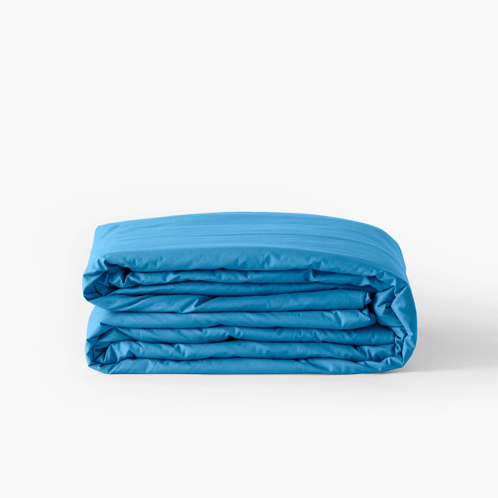 Neo Cotton Percale Duvet Cover Azure - Carré Blanc Canada