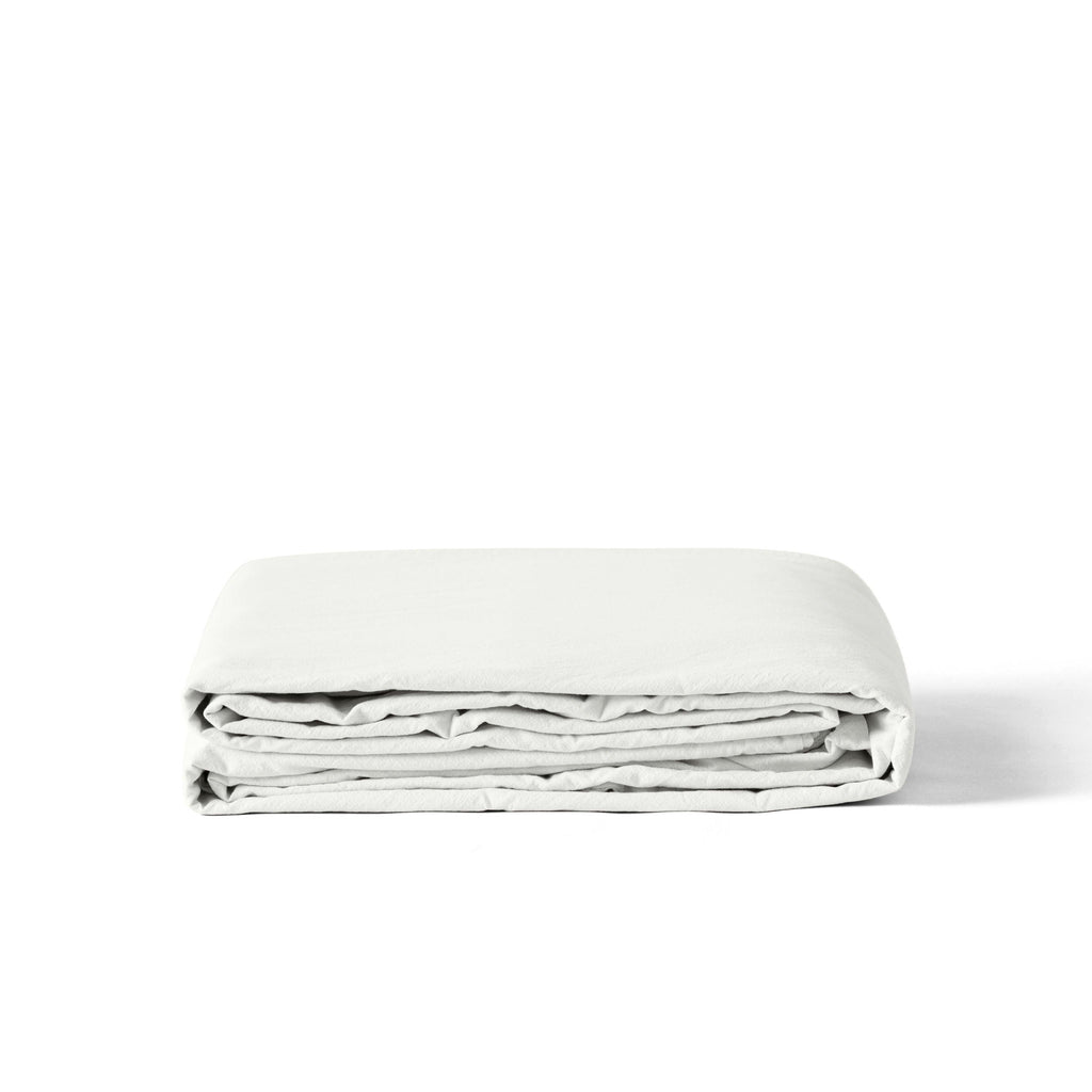 Duvet Cover in Pure Organic Washed Cotton Souffle Cloud - Carré Blanc Canada