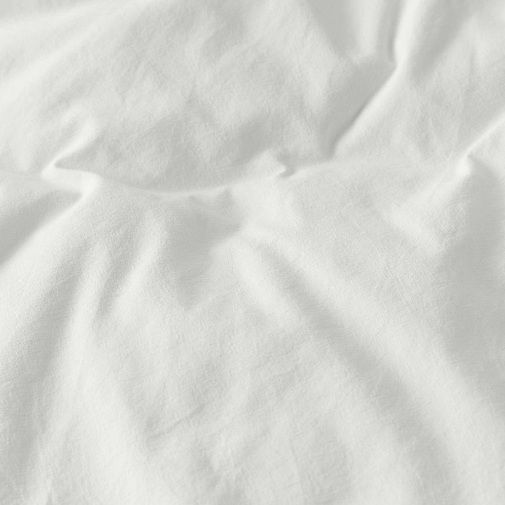 Duvet Cover in Pure Organic Washed Cotton Souffle Cloud - Carré Blanc Canada