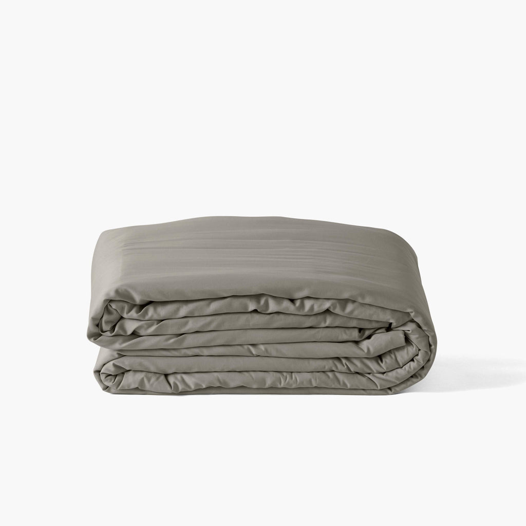Duvet Cover in Organic Washed Cotton Sateen Quartz Jade - Carré Blanc Canada