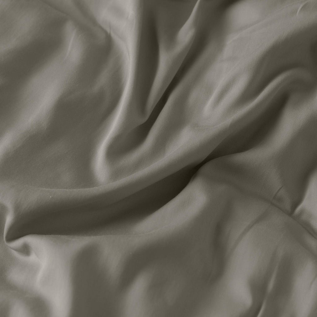 Duvet Cover in Organic Washed Cotton Sateen Quartz Jade - Carré Blanc Canada