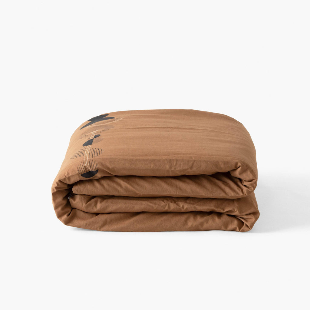 Duvet Cover in Pure Washed Cotton Eclipse - Carré Blanc Canada