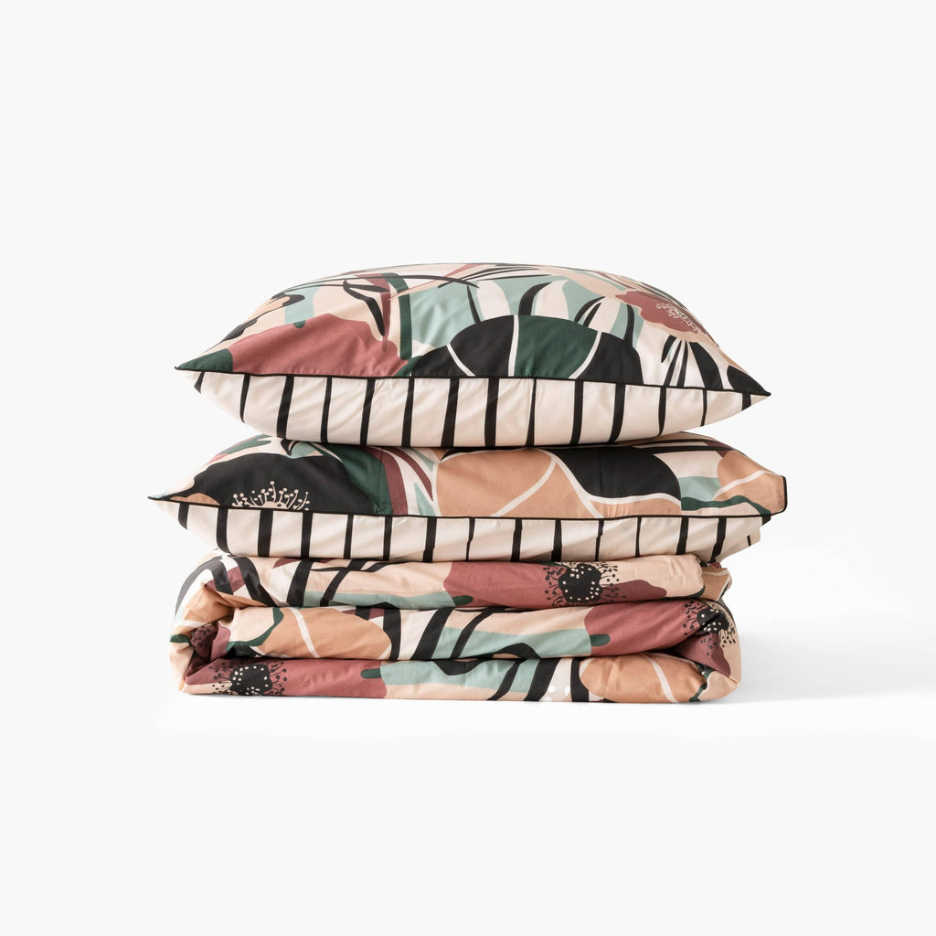 Gisèle Organic Cotton Duvet Cover - Carré Blanc Canada