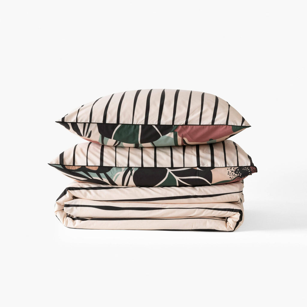 Gisèle Organic Cotton Duvet Cover - Carré Blanc Canada