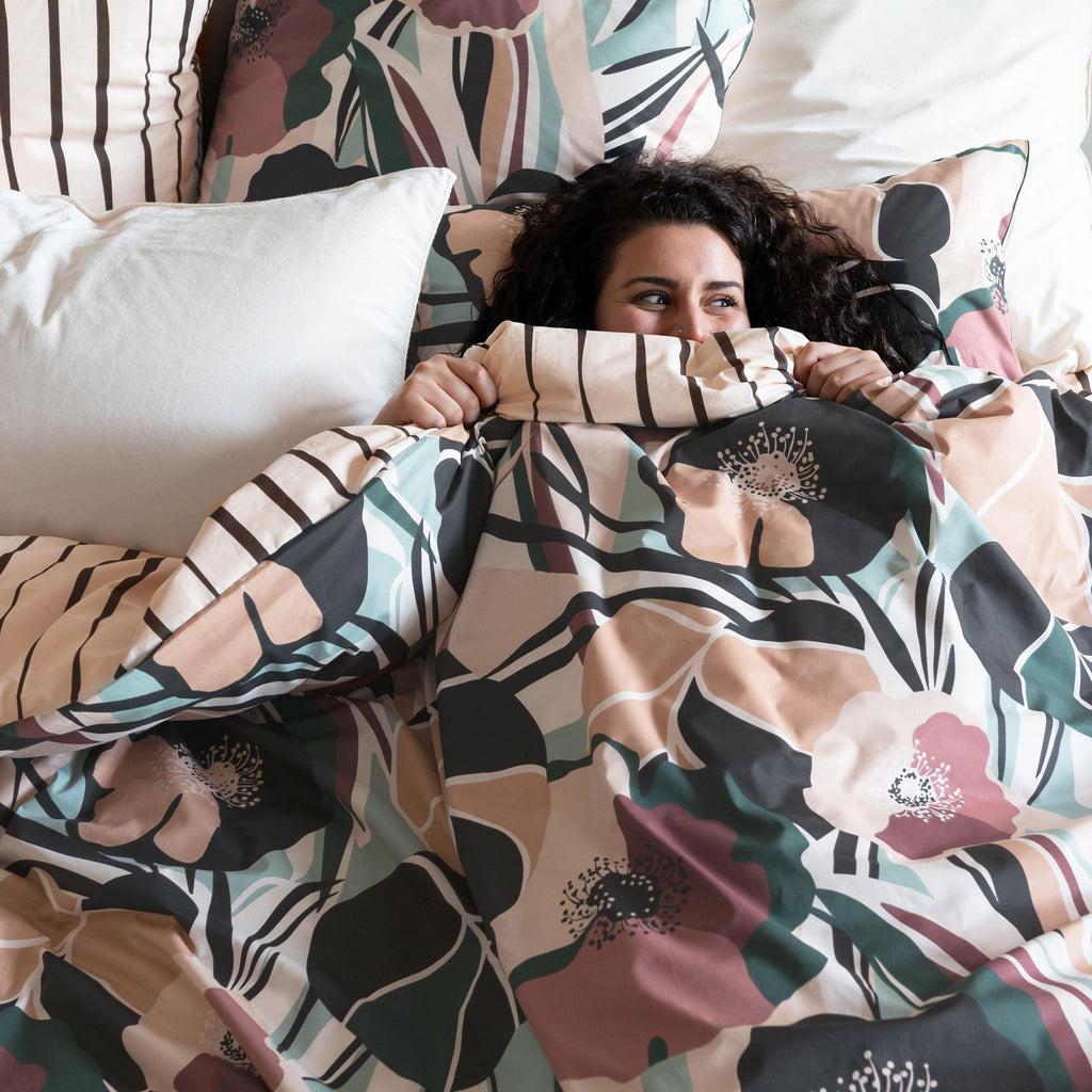 Gisèle Organic Cotton Duvet Cover - Carré Blanc Canada