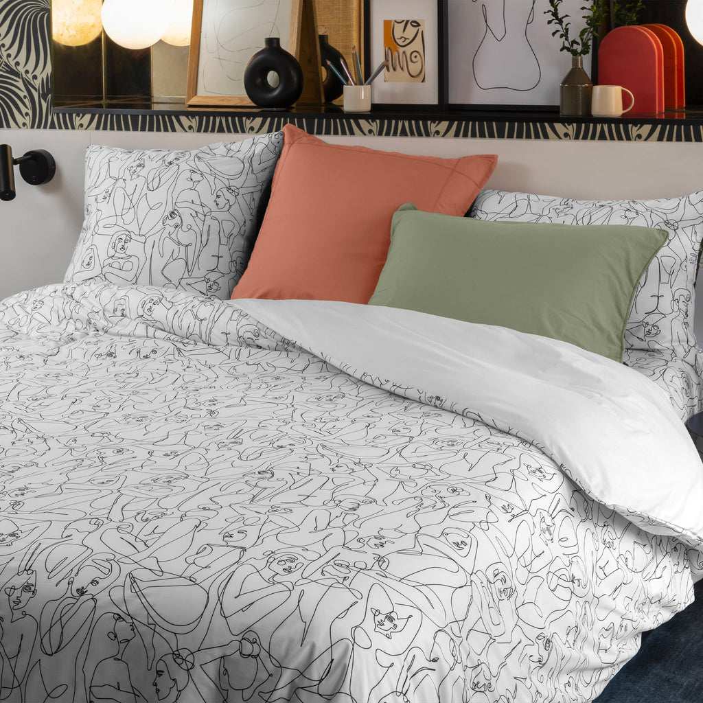 Callipyge Cotton Duvet Cover - Carré Blanc Canada