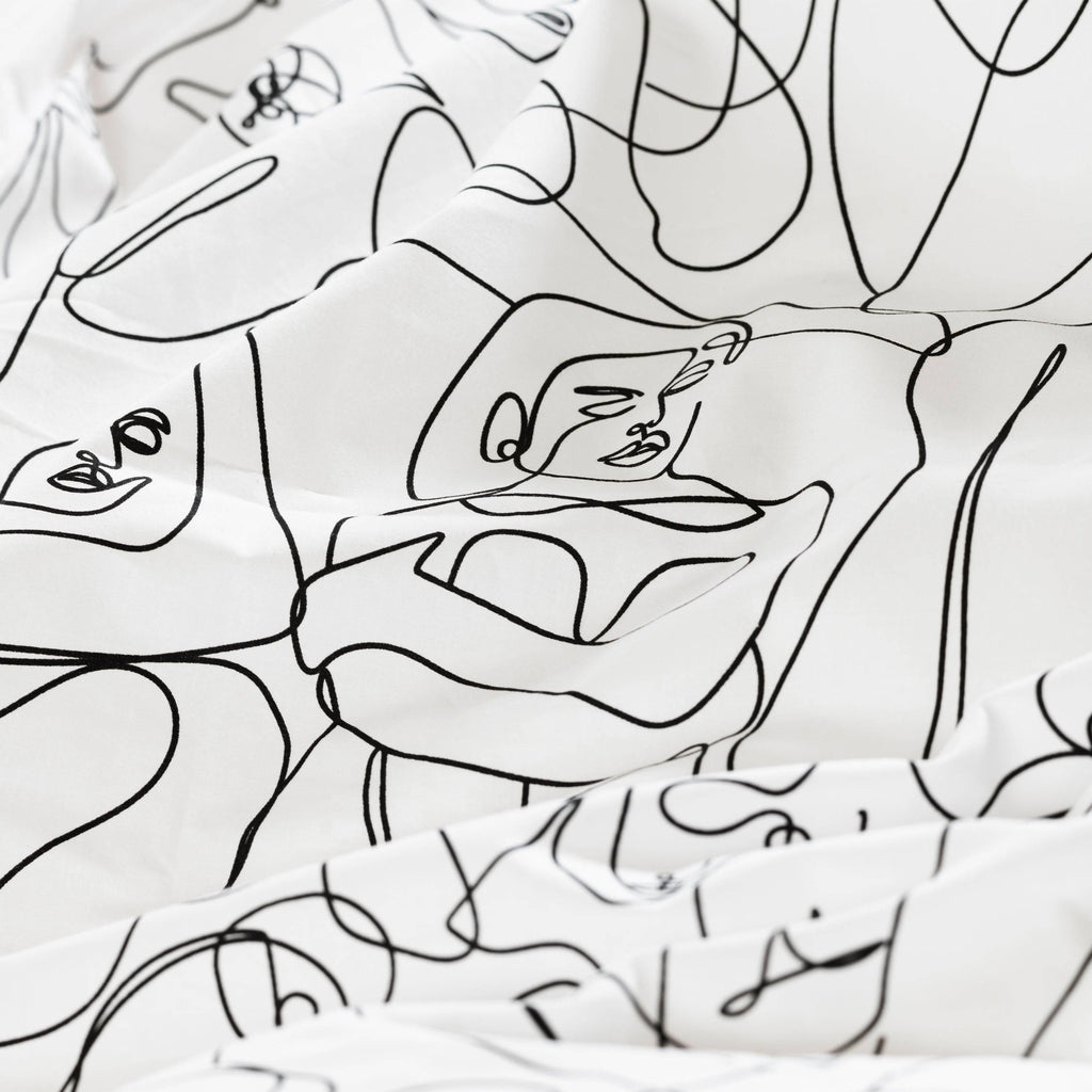 Callipyge Cotton Duvet Cover - Carré Blanc Canada