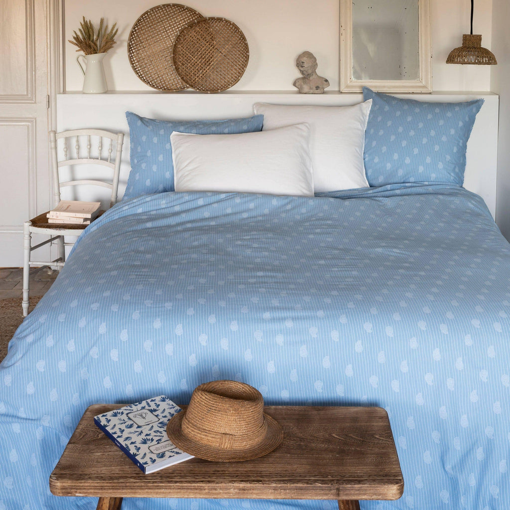 Duvet Cover in Linen and Washed Cotton Madeleine - Carré Blanc Canada