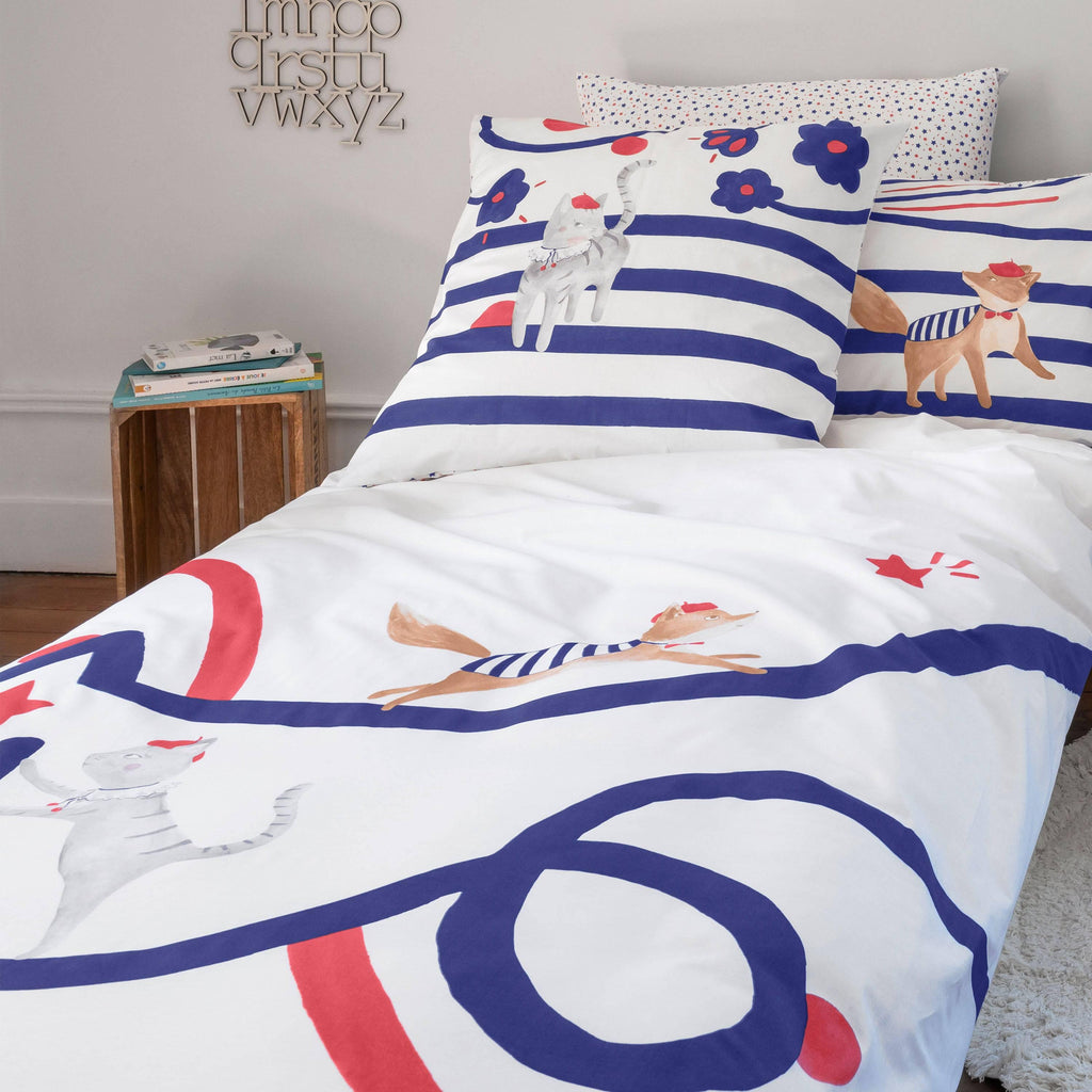 Duvet Cover in Organic Cotton Ptitchic - Carré Blanc Canada