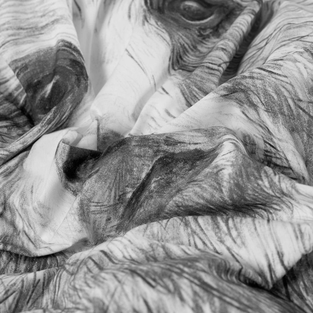 Grizzli Cotton Percale Duvet Cover - Carré Blanc Canada