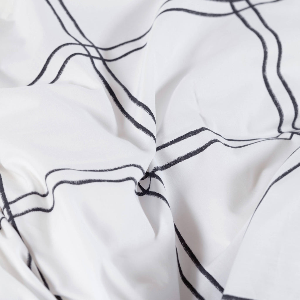 Grizzli Cotton Percale Duvet Cover - Carré Blanc Canada