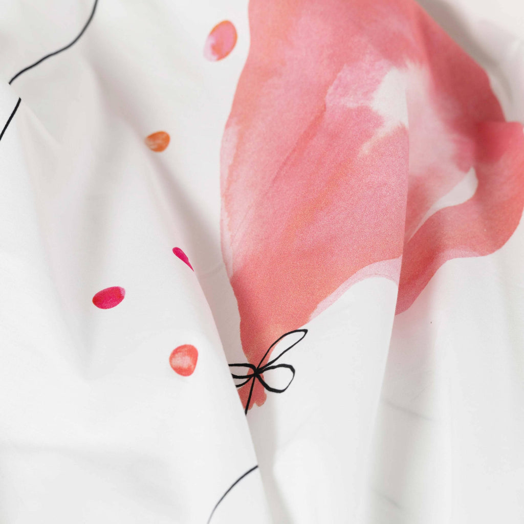 Mon Amour Cotton Percale Duvet Cover - Carré Blanc Canada