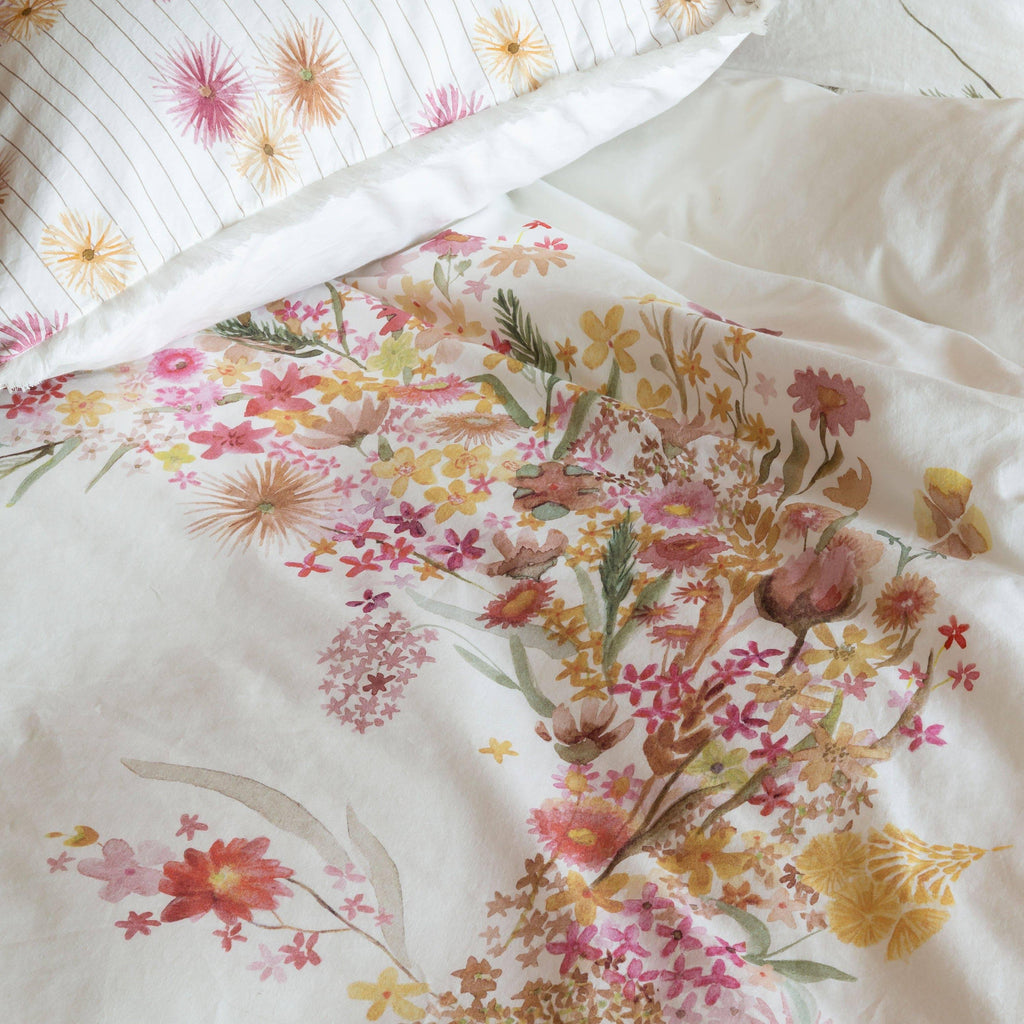 Duvet Cover Pure Organic Washed Organic Cotton Ô Gaïa - Carré Blanc Canada