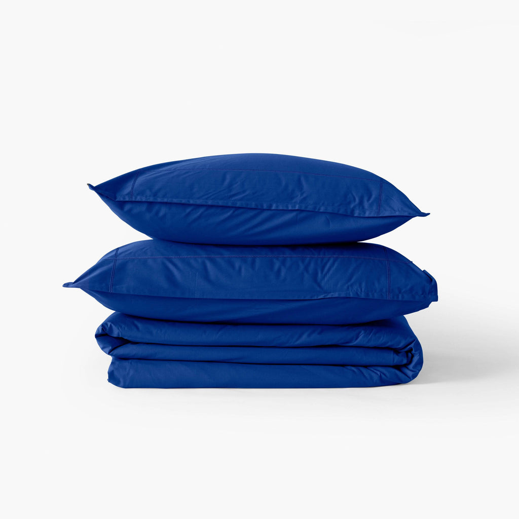 Duvet cover in Cotton percale Neo Ultramarine - Carré Blanc Canada