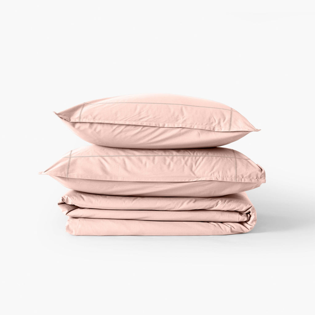 Duvet Cover in Cotton Percale Neo Peach - Carré Blanc Canada