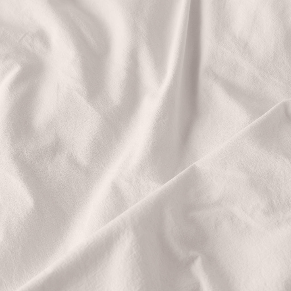 Duvet Cover in Pure Organic Washed Cotton Souffle Vanilla - Carré Blanc Canada