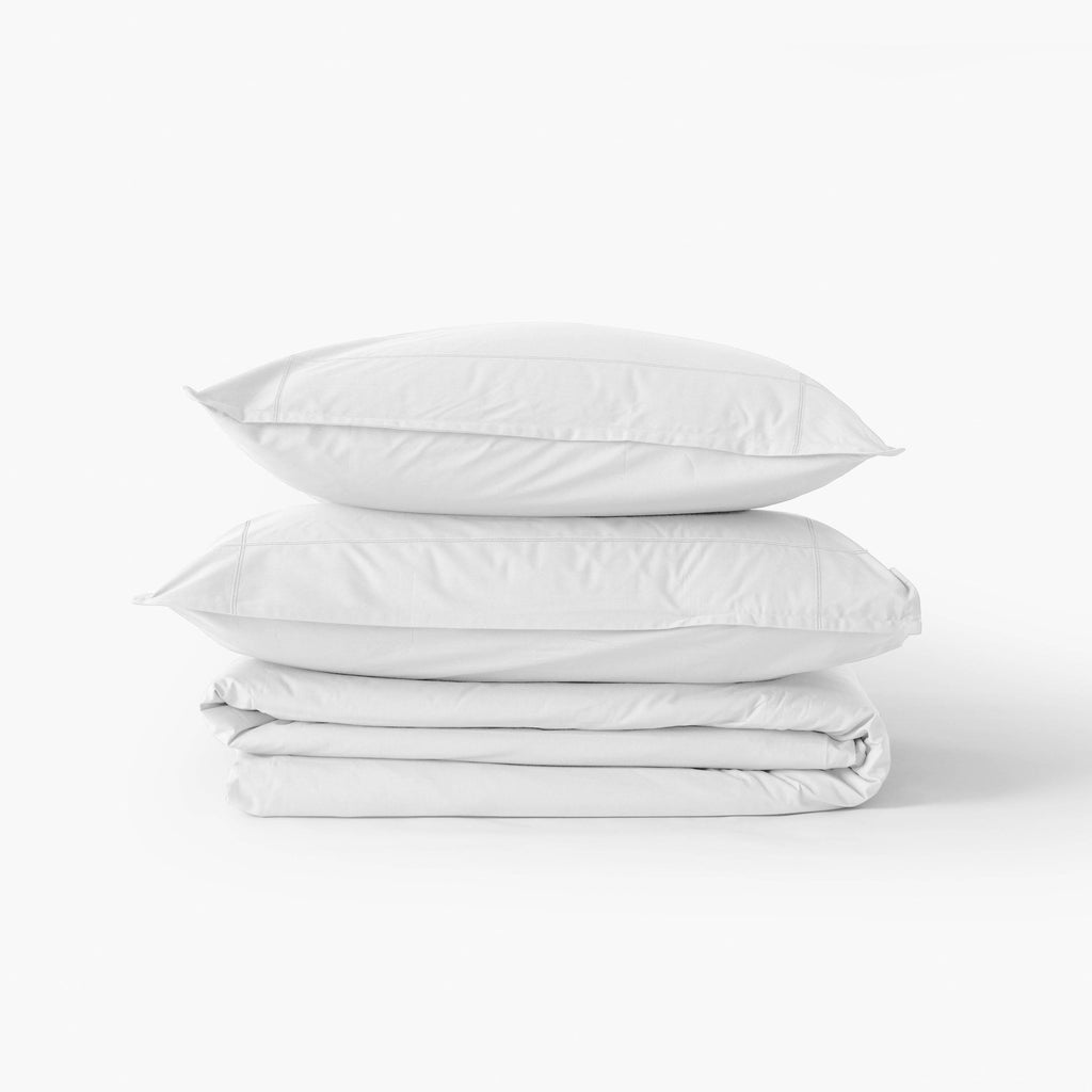 Duvet Cover in Cotton Percale Neo White - Carré Blanc Canada