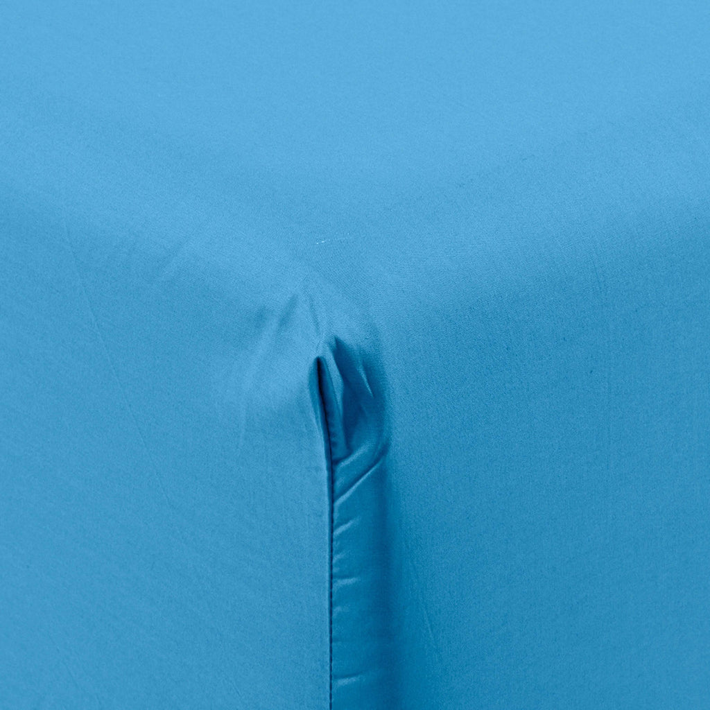 Fitted Sheet in Cotton Percale Neo Azure - Carré Blanc Canada