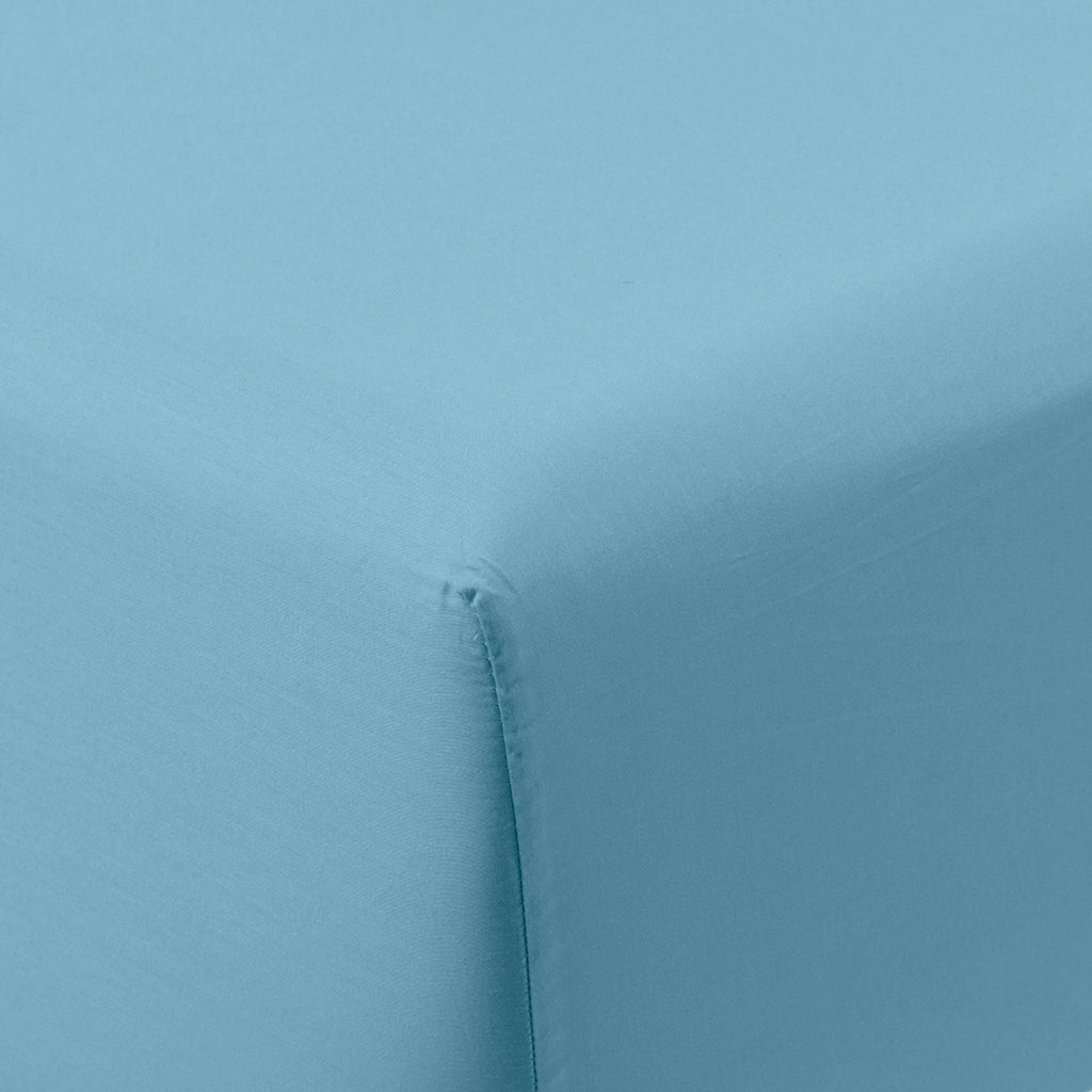 Fitted Sheet in Cotton Sateen Prestige Glacier - Carré Blanc Canada