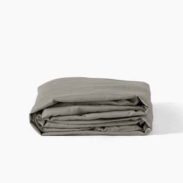 Fitted Sheet in Organic Washed Cotton Satin Quartz Jade - Carré Blanc Canada