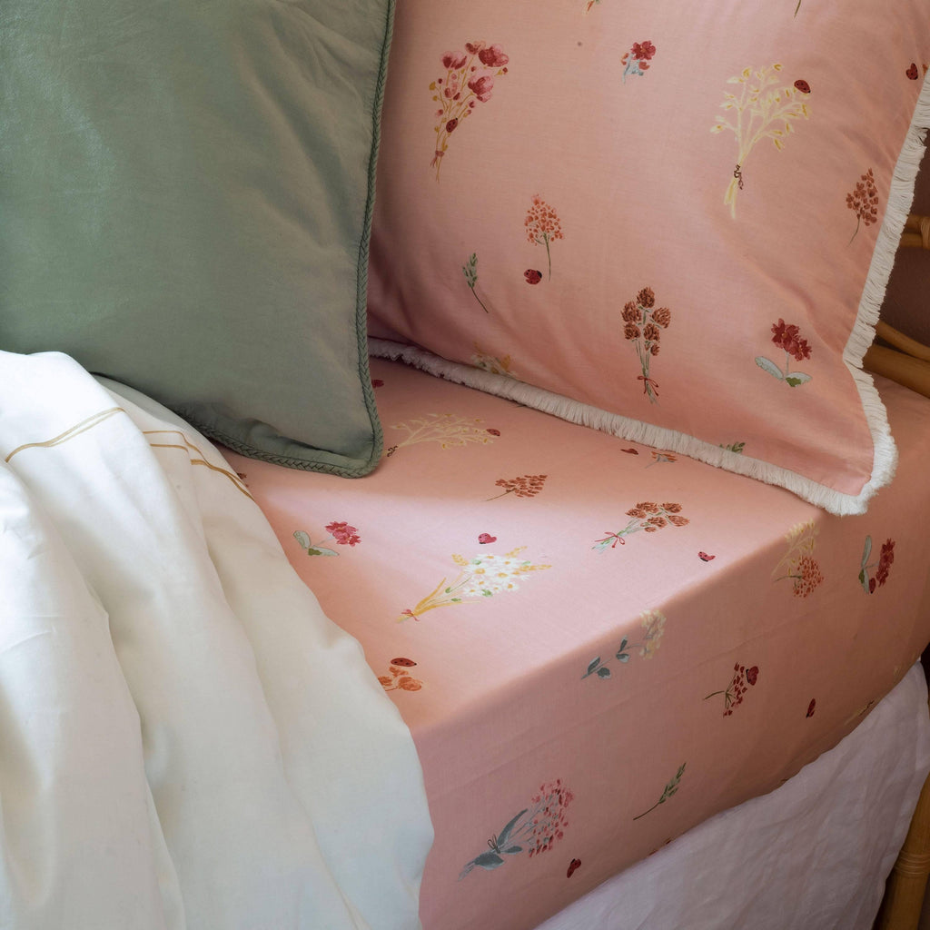 Fitted Sheet Pure Organic Cotton Raphia - Carré Blanc Canada