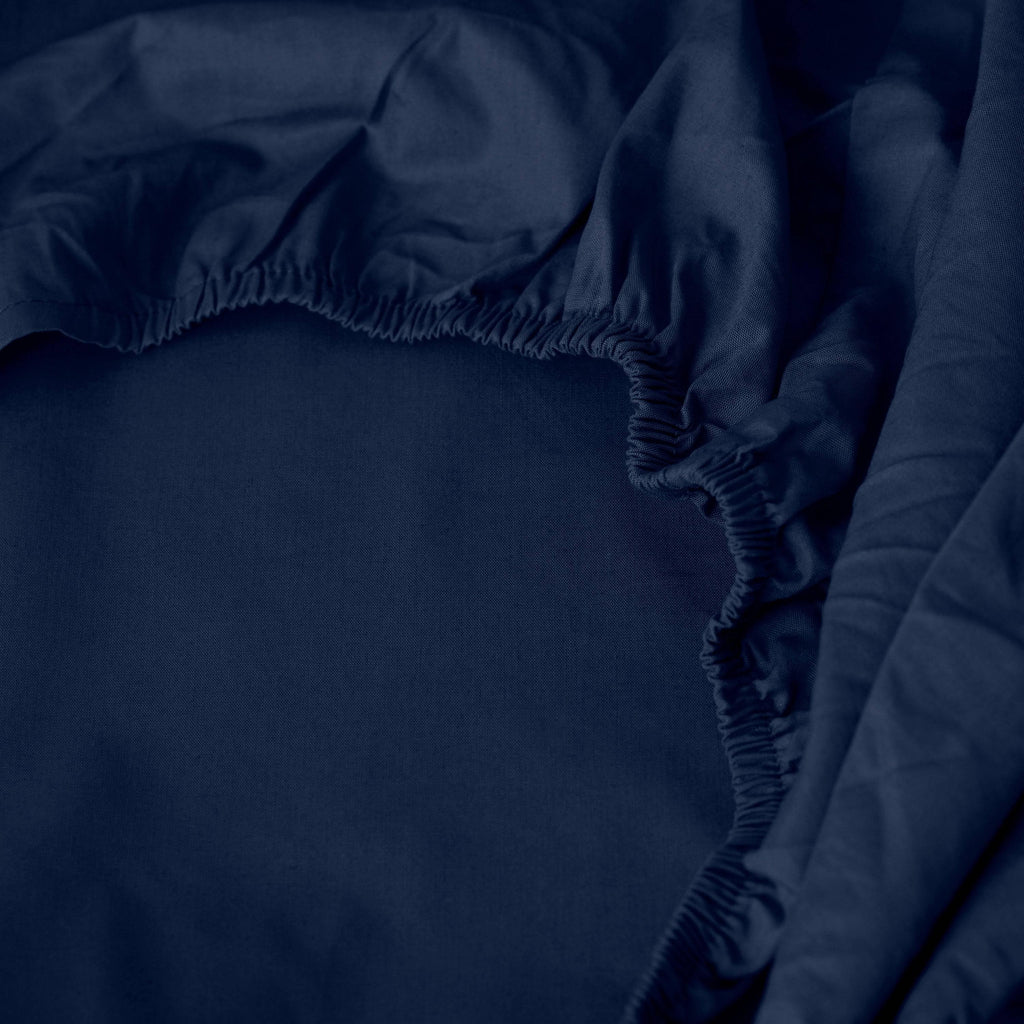 Fitted Sheet in Cotton Percale Neo Navy - Carré Blanc Canada