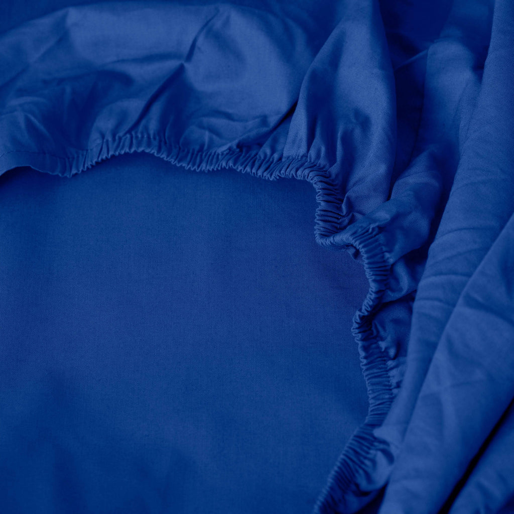 Fitted sheet in Cotton Percale Neo Ultramarine - Carré Blanc Canada