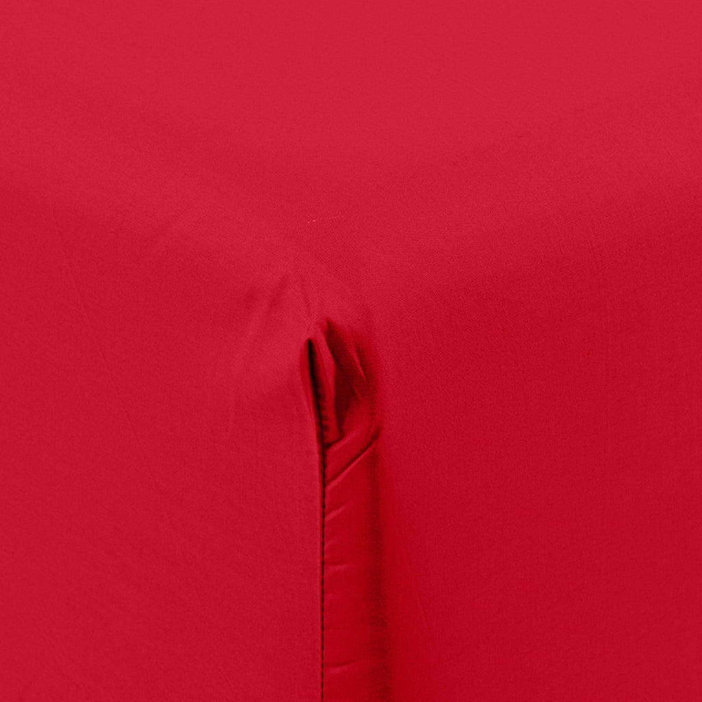 Fitted Sheet in Cotton Percale Neo Red - Carré Blanc Canada