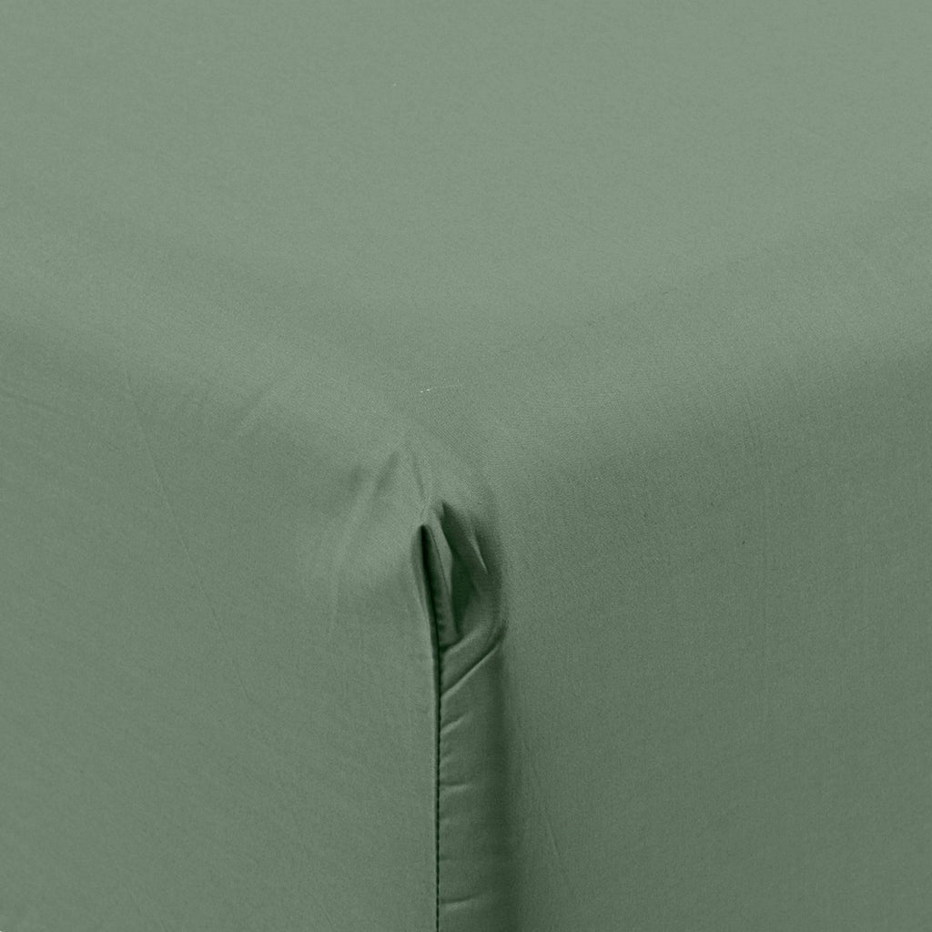 Fitted Sheet in Cotton Percale Neo Thyme - Carré Blanc Canada