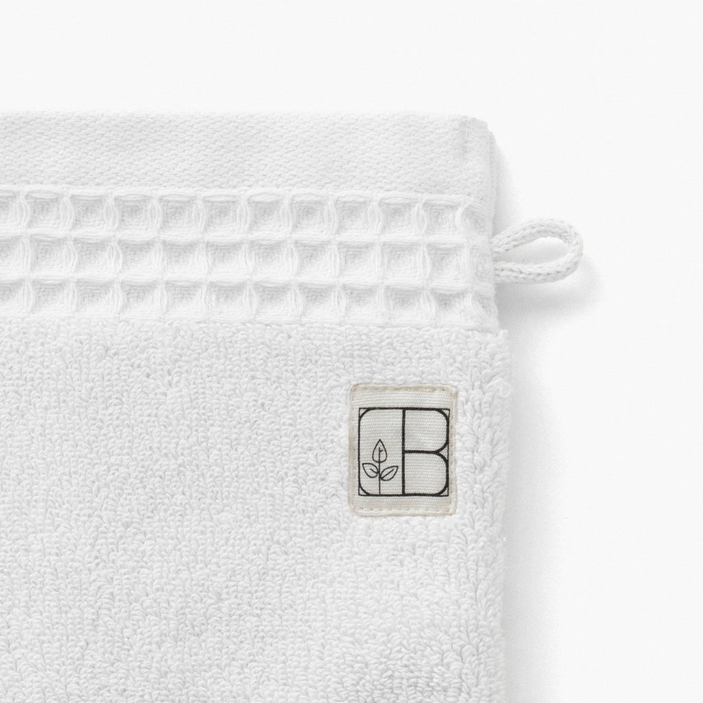 Glove in Organic Cotton Source White - Carré Blanc Canada