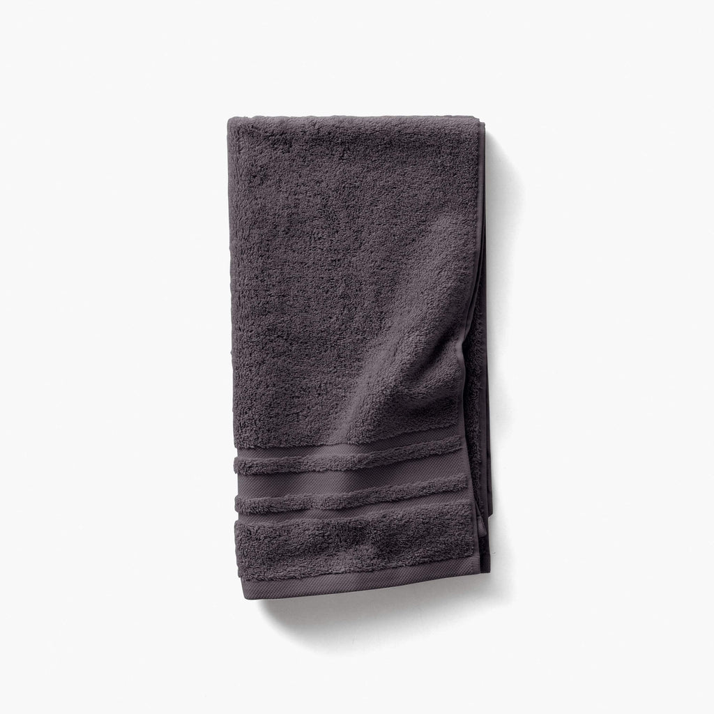 Lola II Anthracite Cotton Guest Towel - Carré Blanc Canada