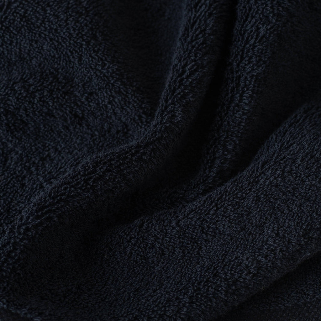 Lola II Black Cotton Guest Towel - Carré Blanc Canada