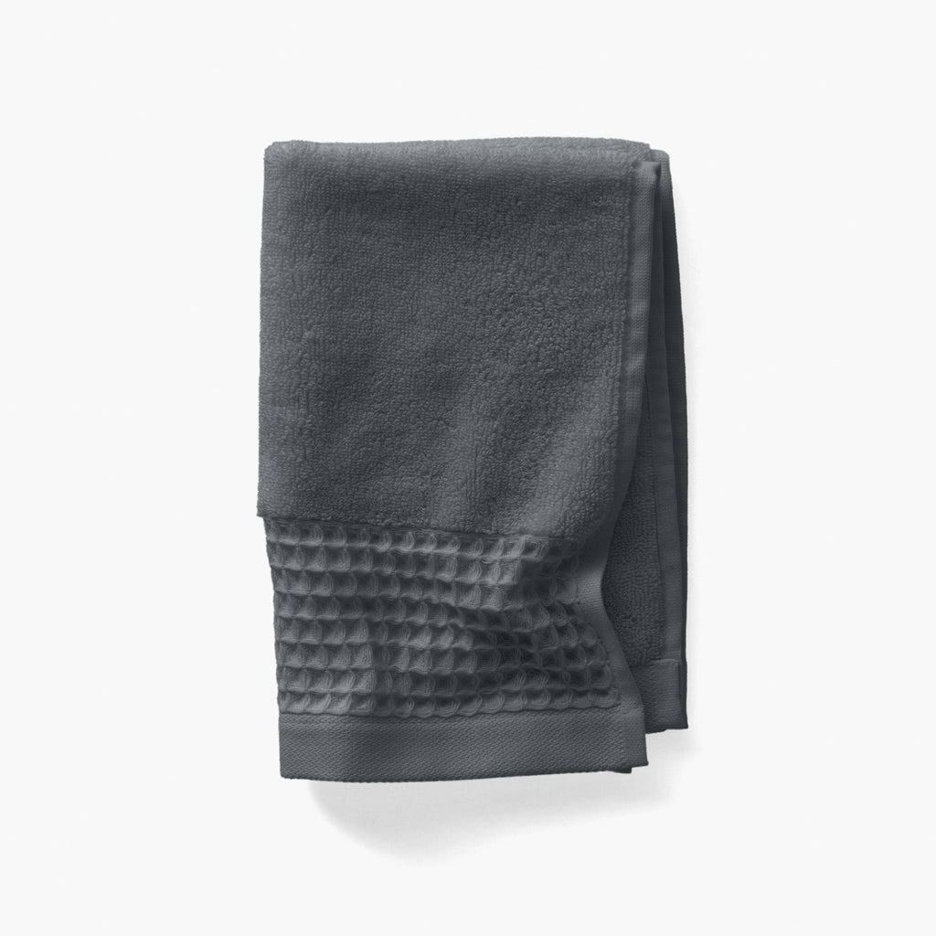 Source Charcoal Organic Cotton Hand Towel - Carré Blanc Canada