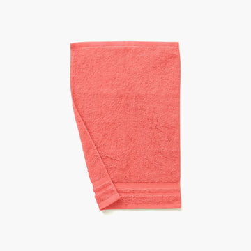 Lola II Coral Cotton Guest Towel - Carré Blanc Canada