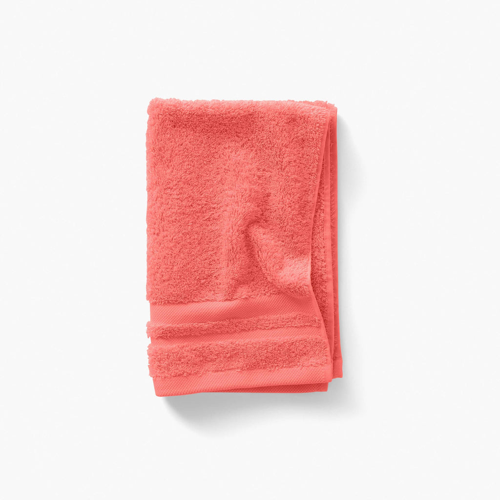 Lola II Coral Cotton Guest Towel - Carré Blanc Canada
