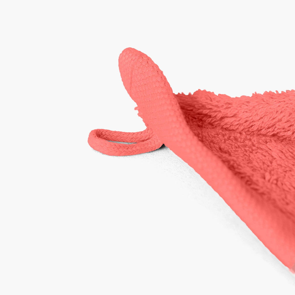 Lola II Coral Cotton Guest Towel - Carré Blanc Canada