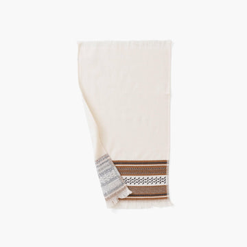 Guest Towel in Cotton Eclipse Off White - Carré Blanc Canada