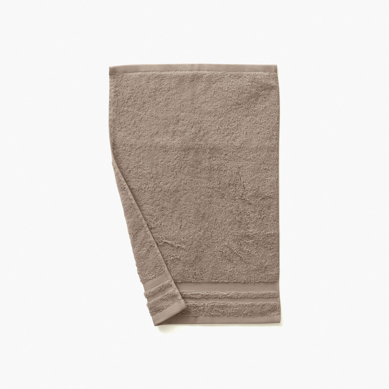 Hand towel mink Lola II in cotton - Carré Blanc Canada