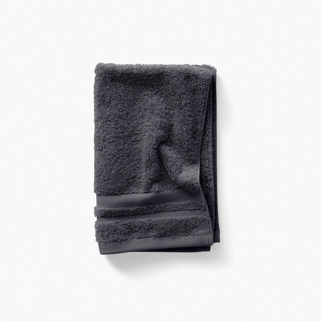 Lola II Slate Cotton Guest Towel - Carré Blanc Canada
