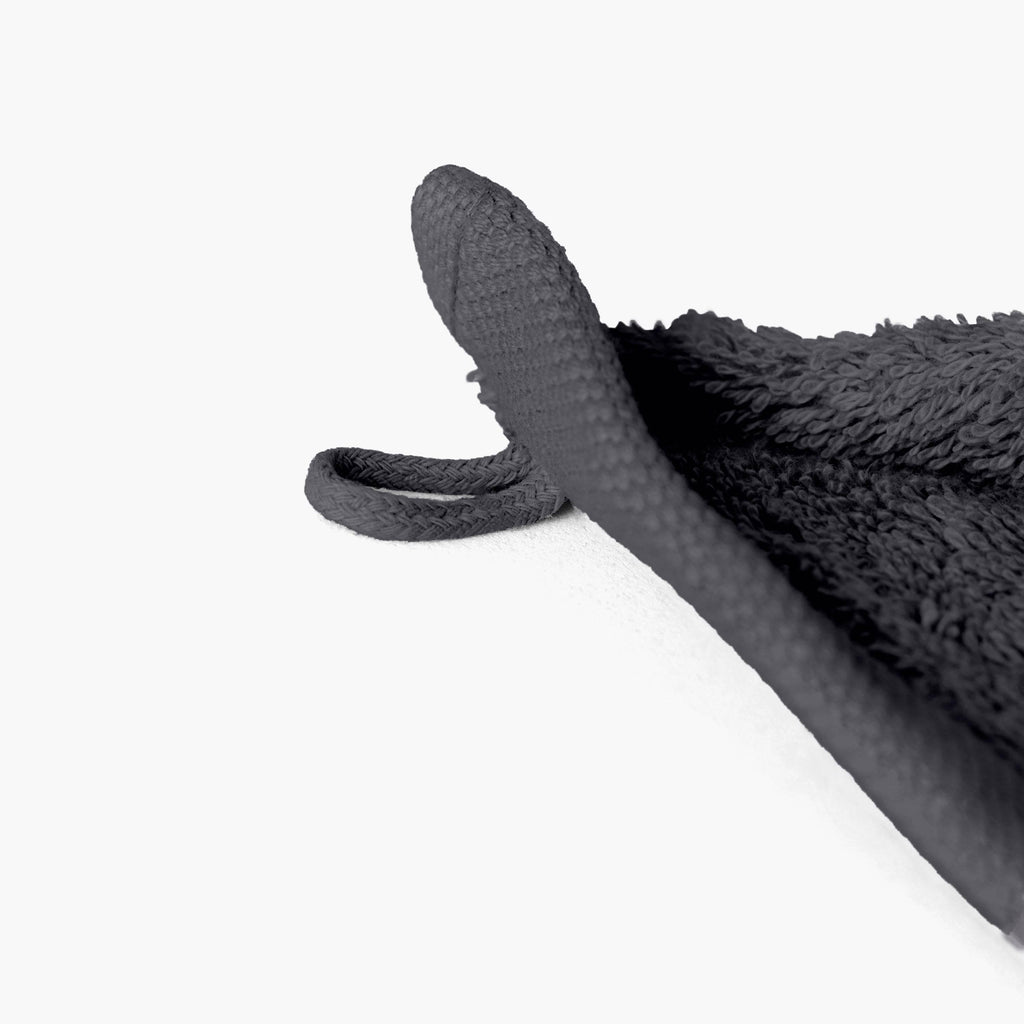 Lola II Slate Cotton Guest Towel - Carré Blanc Canada