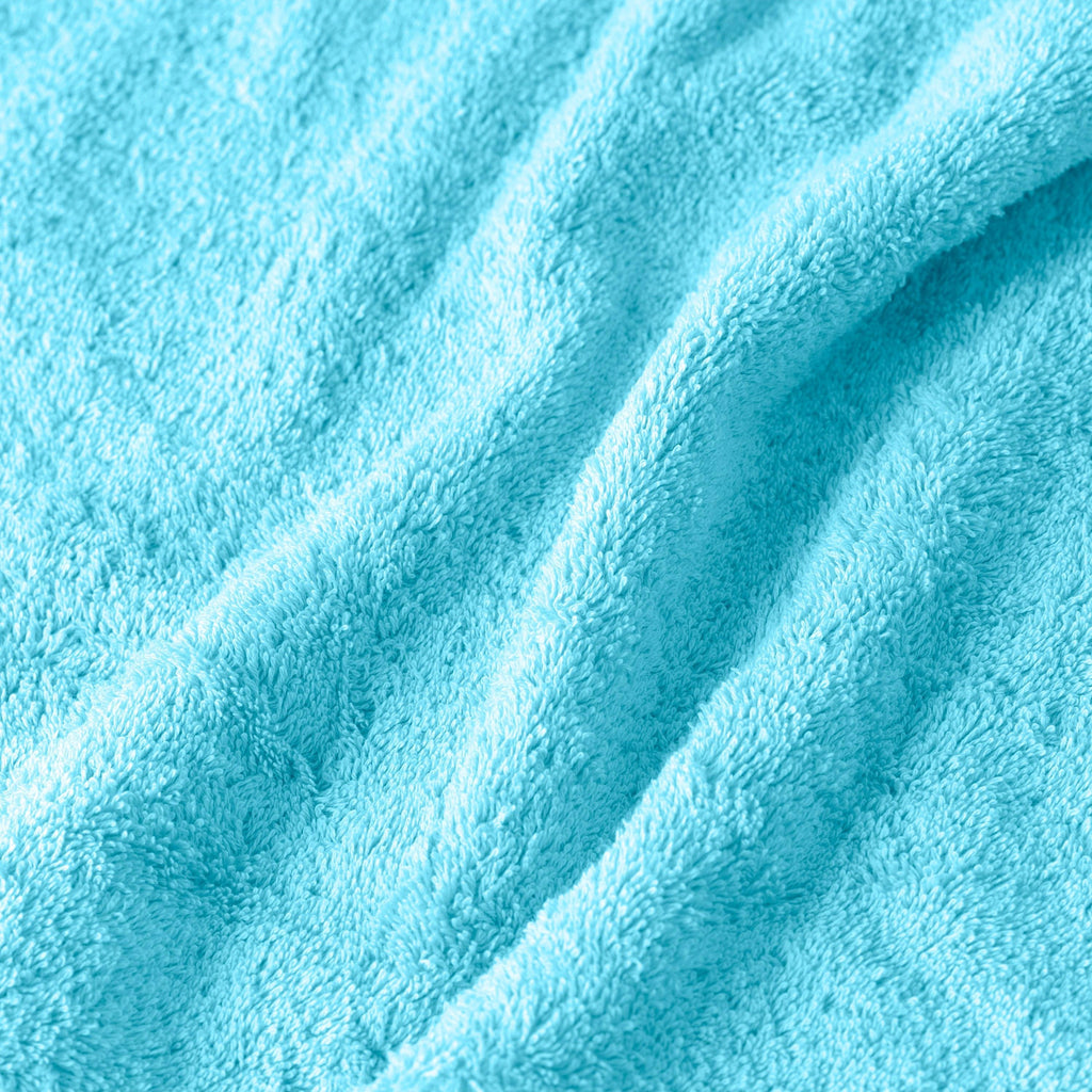 Lola II Turquoise Cotton Guest Towel - Carré Blanc Canada