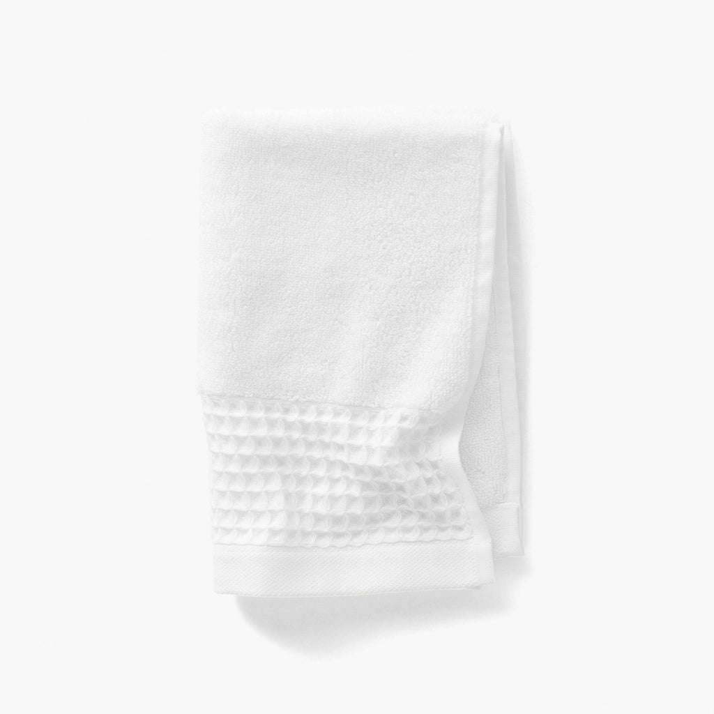 Source White Organic Cotton Bouclette Hand Towel - Carré Blanc Canada