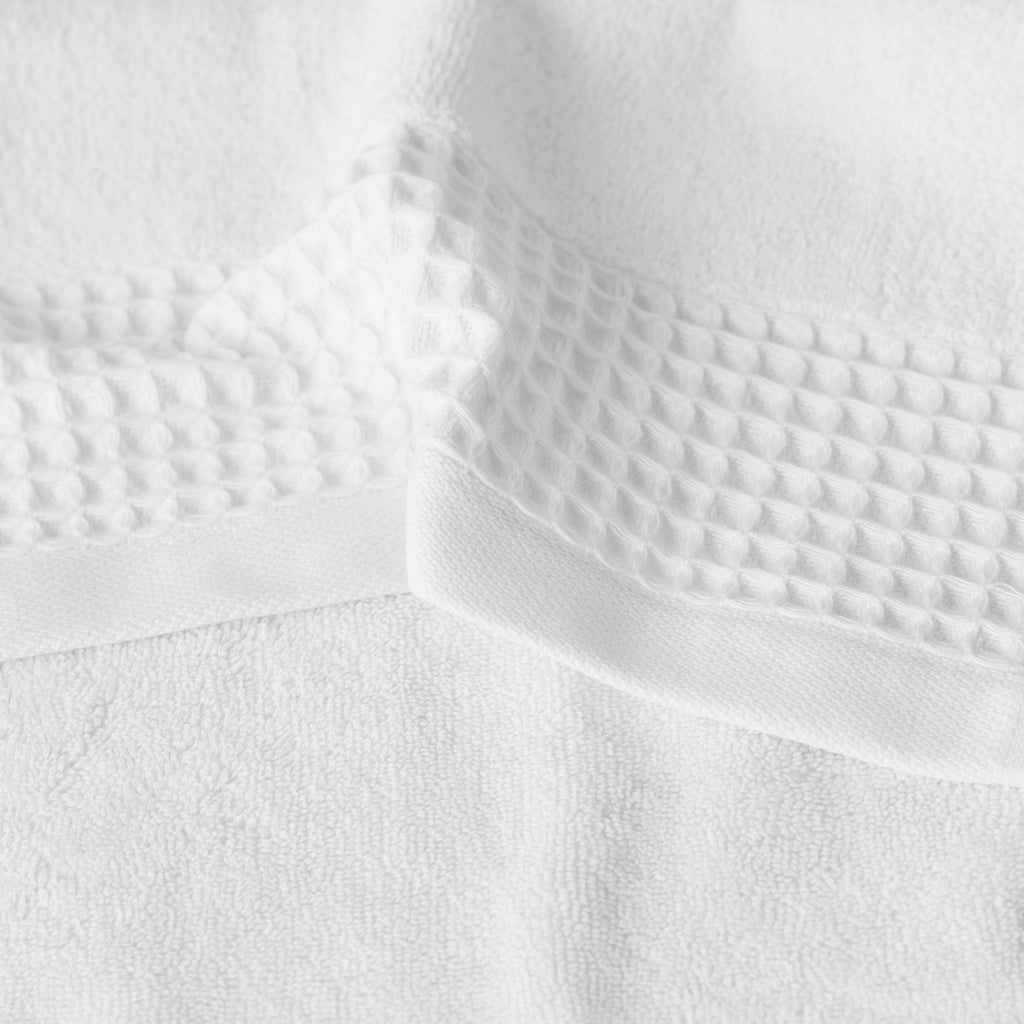 Source White Organic Cotton Bouclette Hand Towel - Carré Blanc Canada