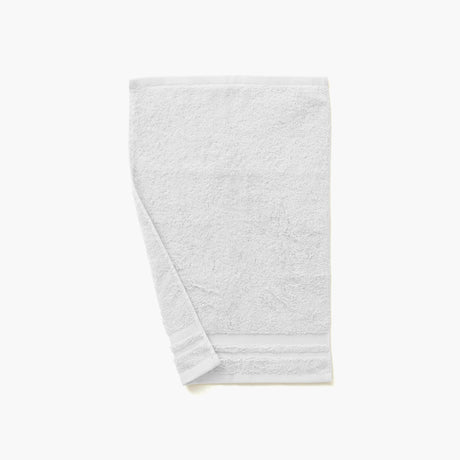 Lola II White Cotton Guest Towel - Carré Blanc Canada