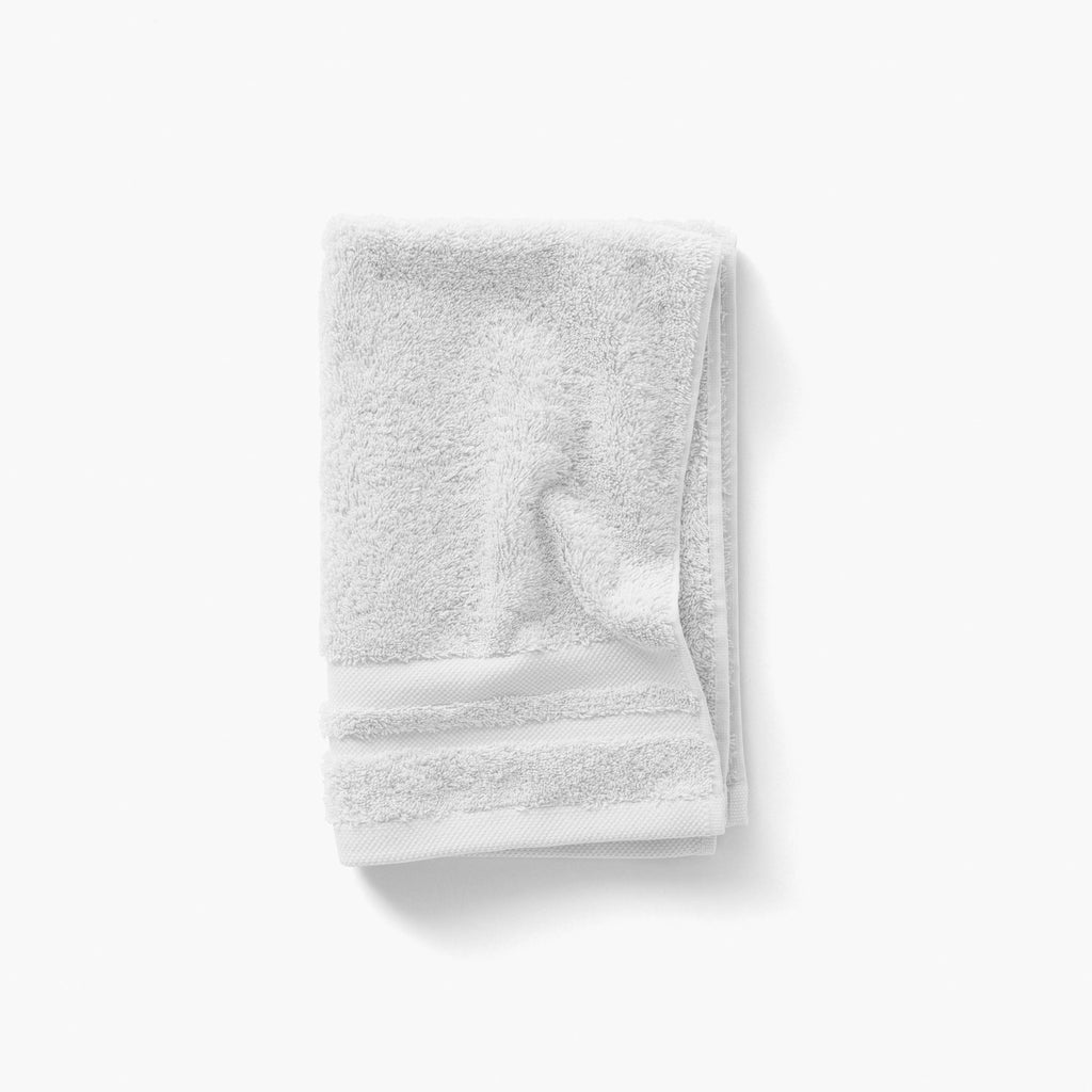 Lola II White Cotton Guest Towel - Carré Blanc Canada
