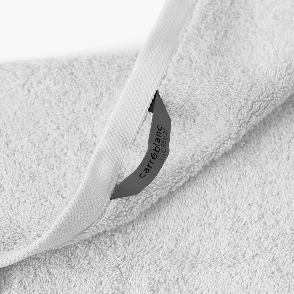 Lola II White Cotton Guest Towel - Carré Blanc Canada