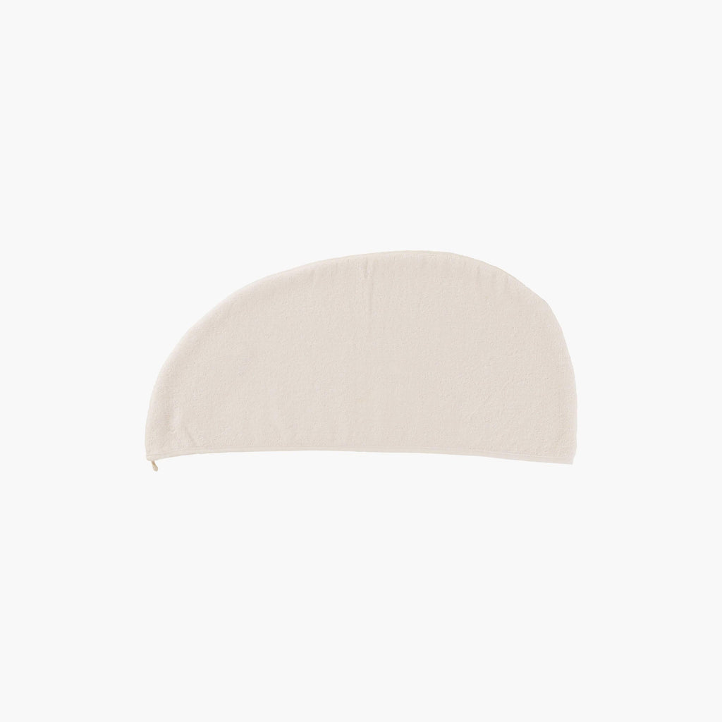 Hair Towel in Organic Cotton Naturelle Velour - Carré Blanc Canada