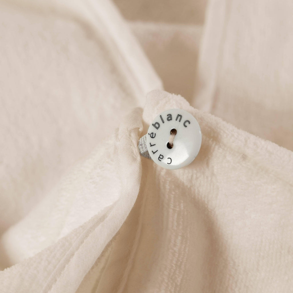 Hair Towel in Organic Cotton Naturelle Velour - Carré Blanc Canada
