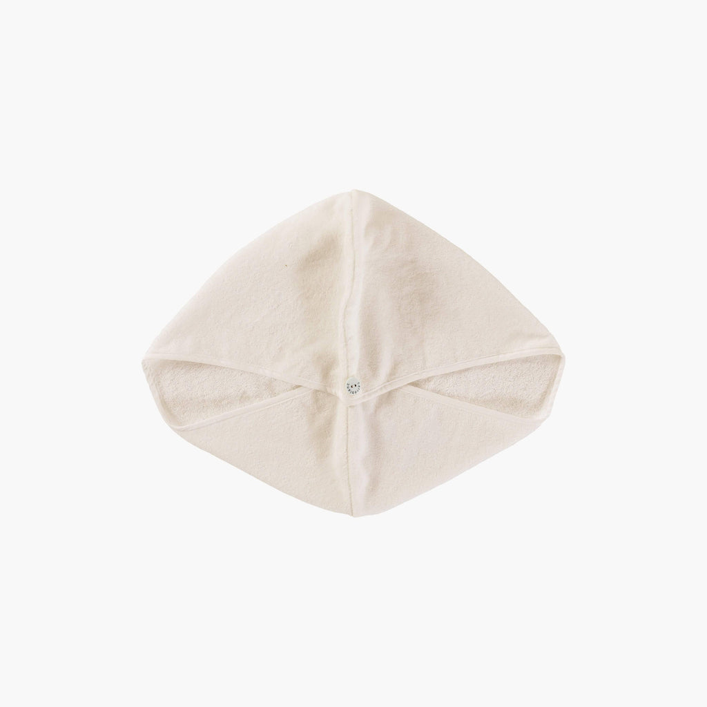 Hair Towel in Organic Cotton Naturelle Velour - Carré Blanc Canada